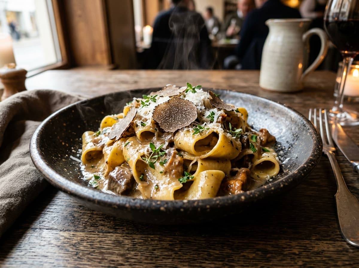 Taze Trüflü & Yabani Mantarlı El Yapımı Pappardelle